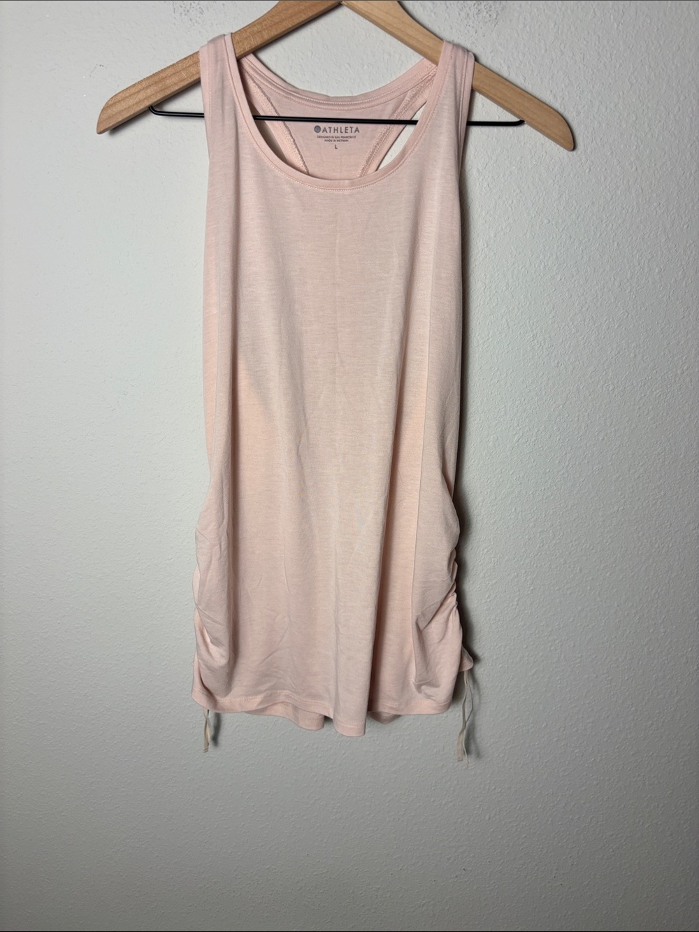 Athleta Light Pink Drawstring Tank Top